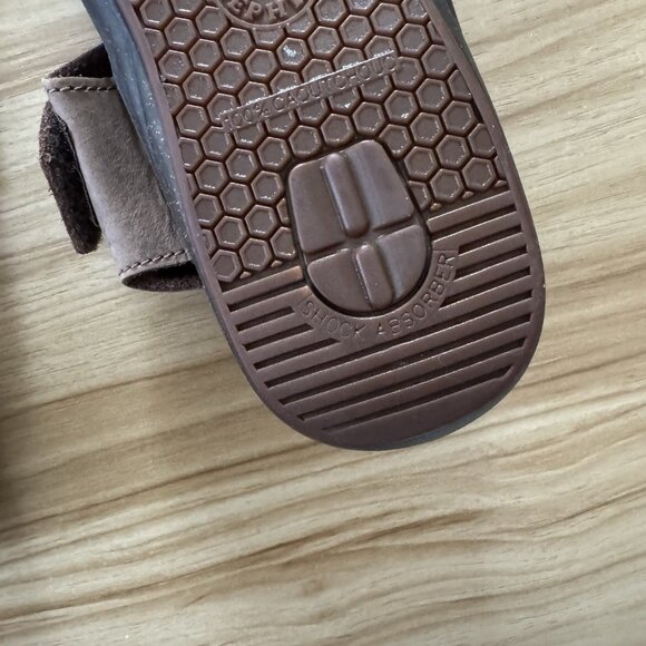 Mephisto Mens Sandals EU 43 / US 9 Sagun Brown Nubuck Leather Adjustable Outdoor